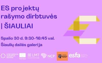 ES PROJEKTŲ RAŠYMO DIRBTUVĖS ŠIAULIUOSE