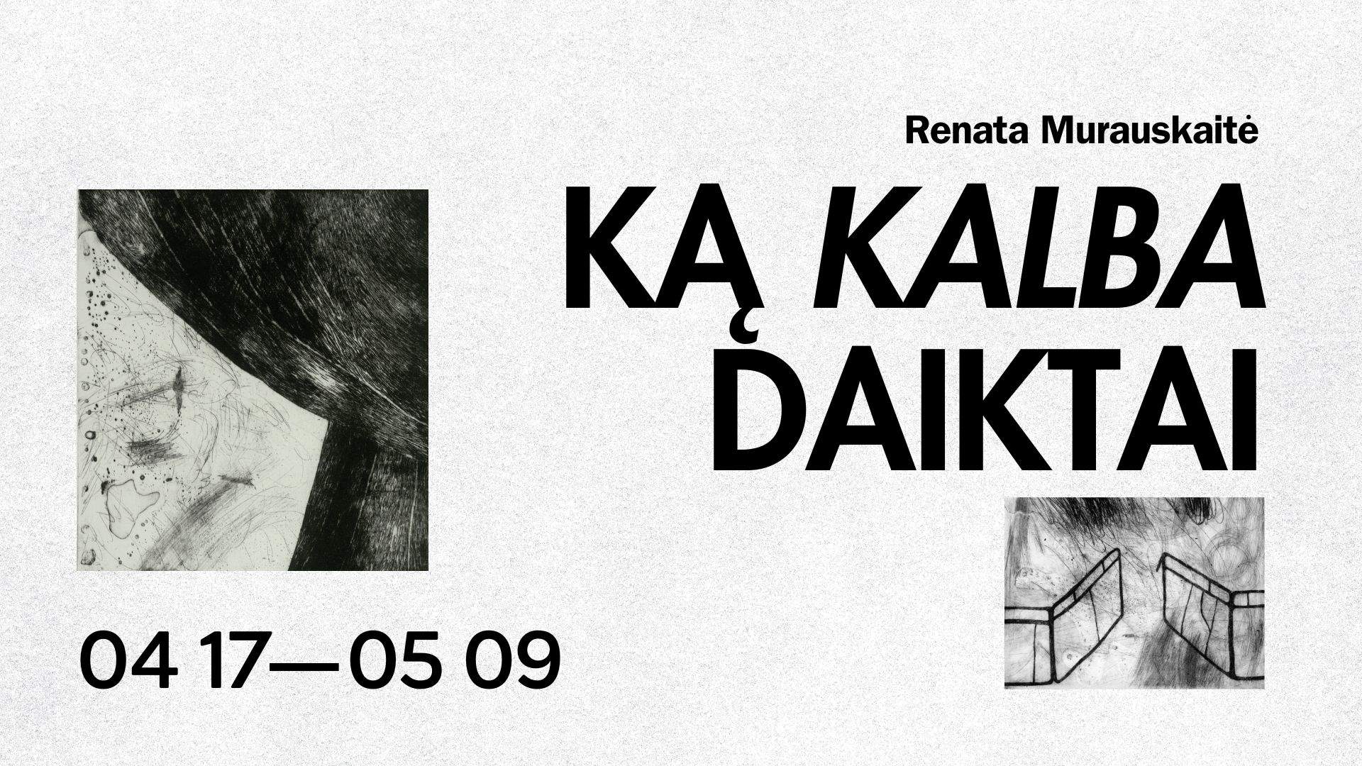 RENATOS MURAUSKAITĖS PARODA „KĄ KALBA DAIKTAI“