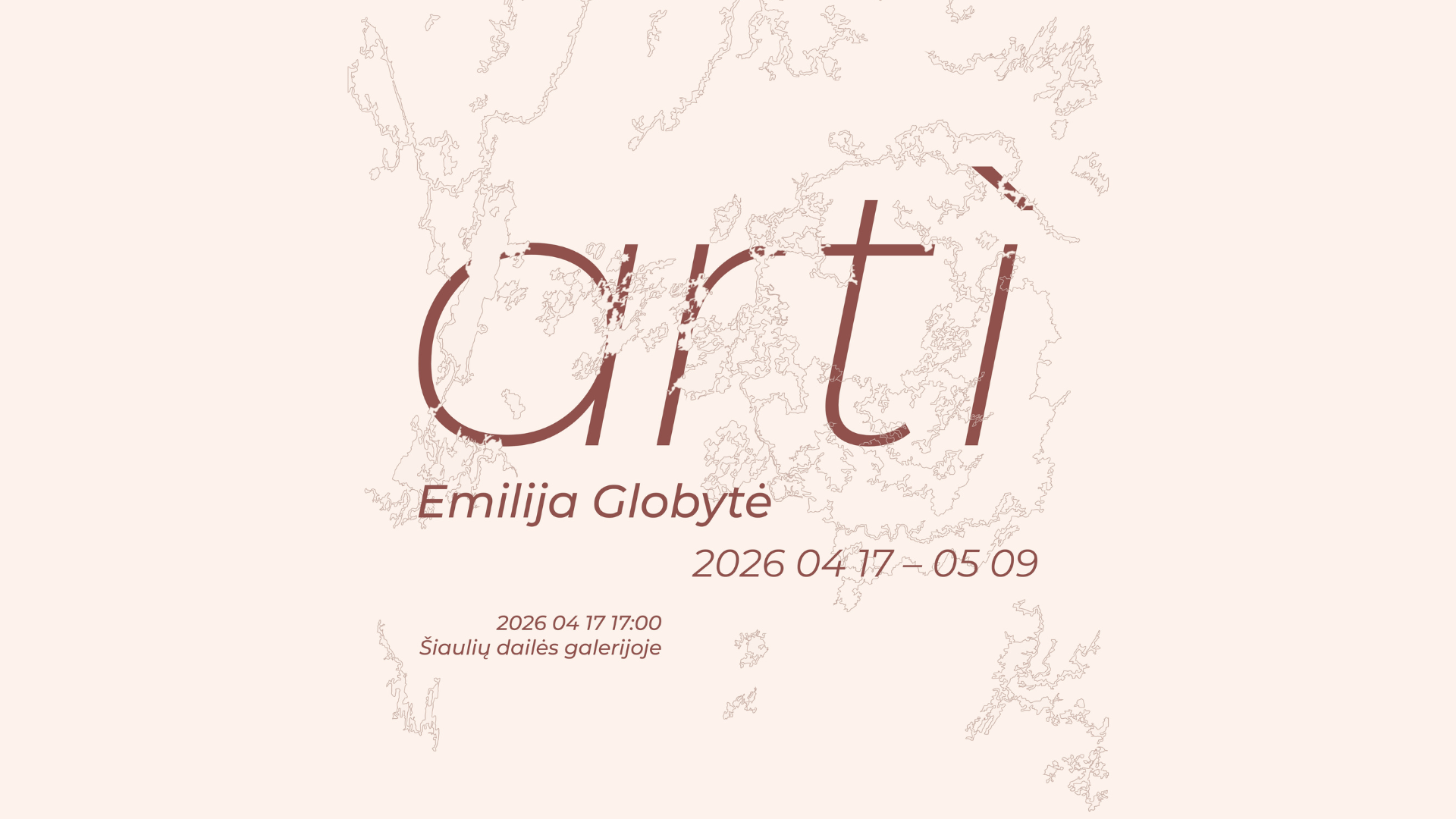 Dizainerės Emilijos Globytės paroda „Artì“