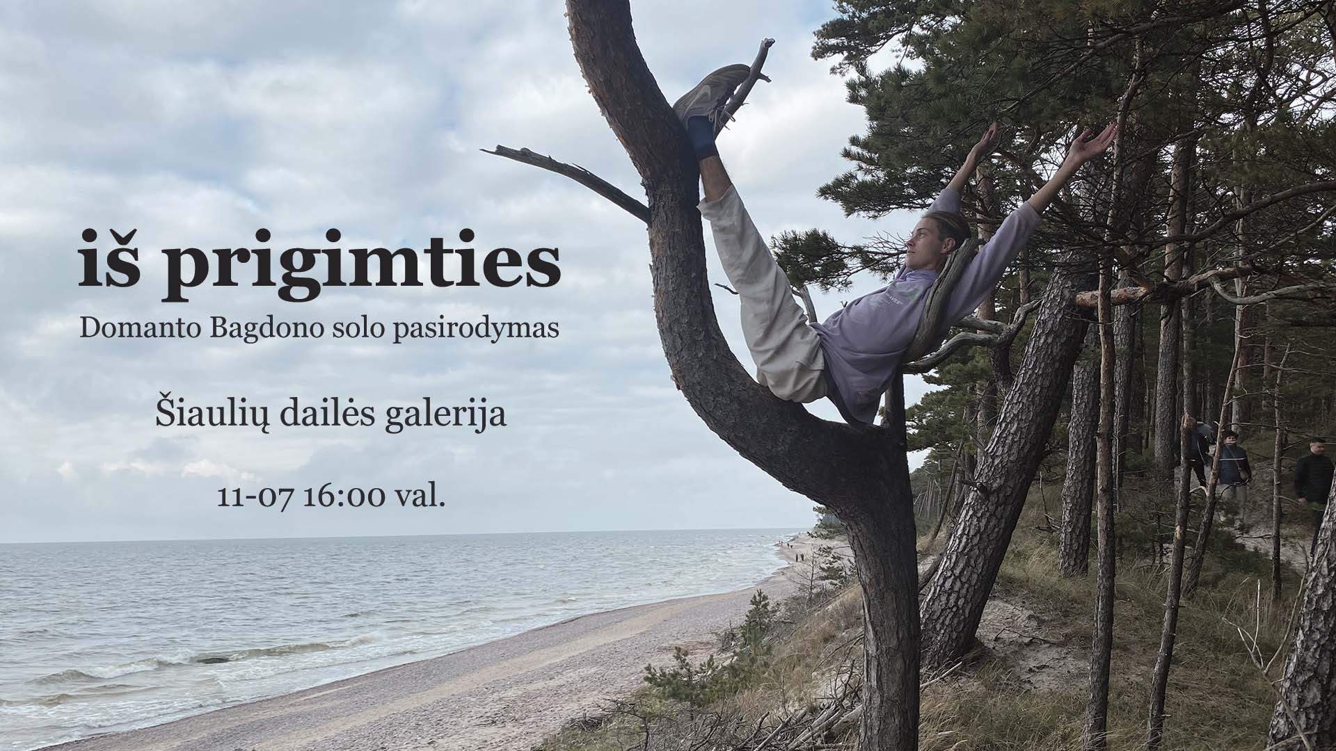 Domanto Bagdono solo performansas „iš prigimties“
